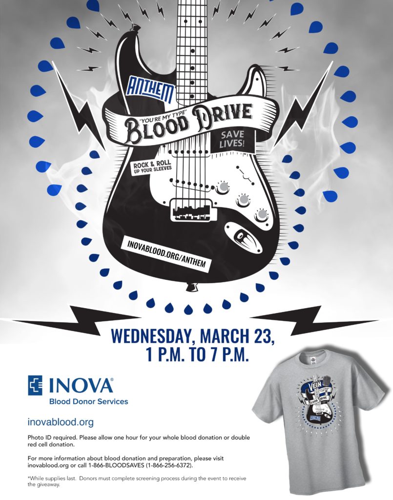 The Anthem Saves Lives March 23, 2022 Inova Blood Donor Services