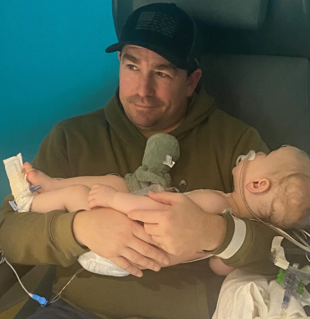 Walker B w dad Inova Blood Donor Services