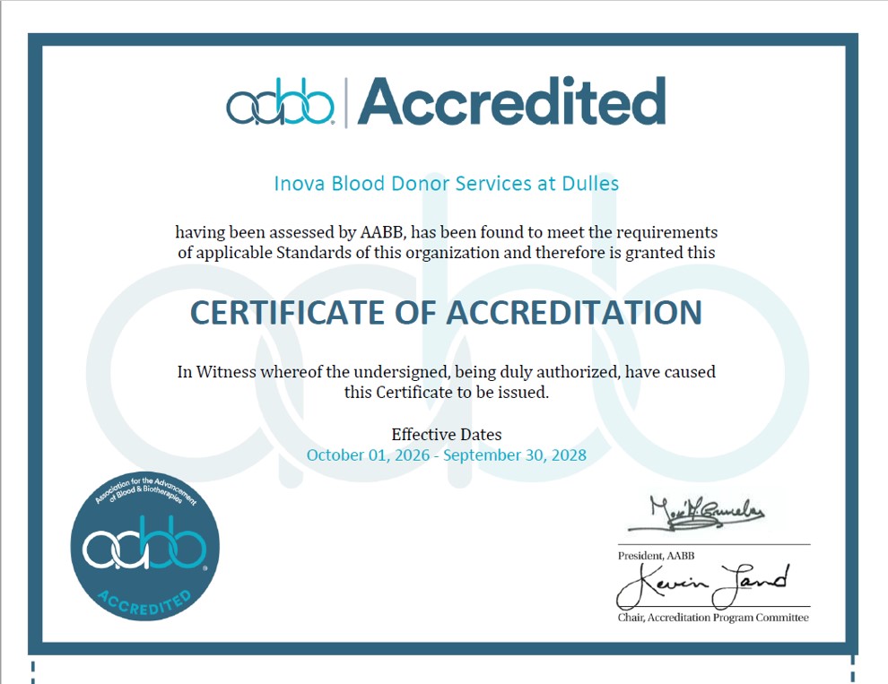 AABB 2026 - 2028 Cert
